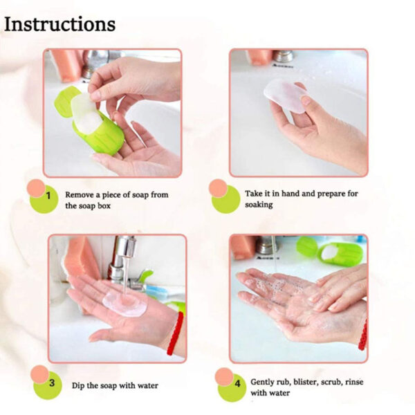 20pcs Portable Soap Paper