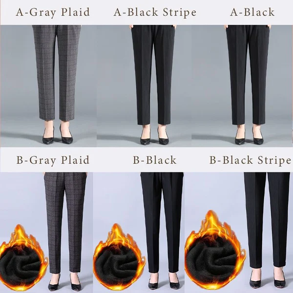 Women's Stylish Plush Straight-leg Pants