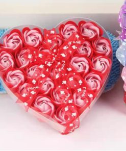 24 Soap Rose Heart Gift Box