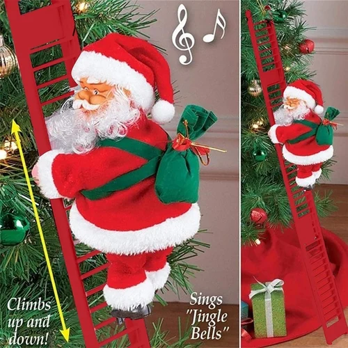 Electric Climbing Ladder Santa