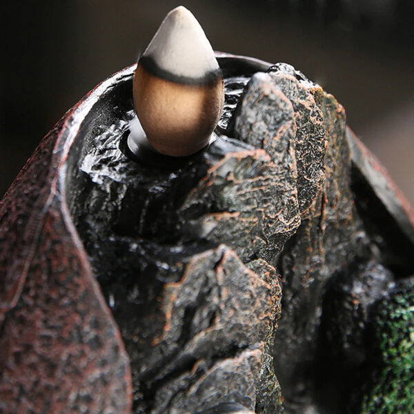 Waterfall Incense Burner with Mountain River