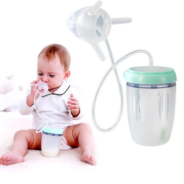 Newborn Baby Bottle with Straw