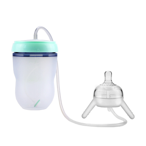 Newborn Baby Bottle with Straw