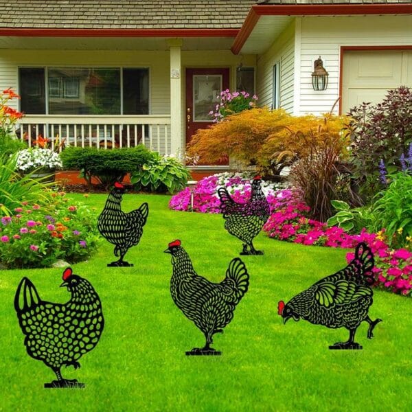 Chicken Yard Art