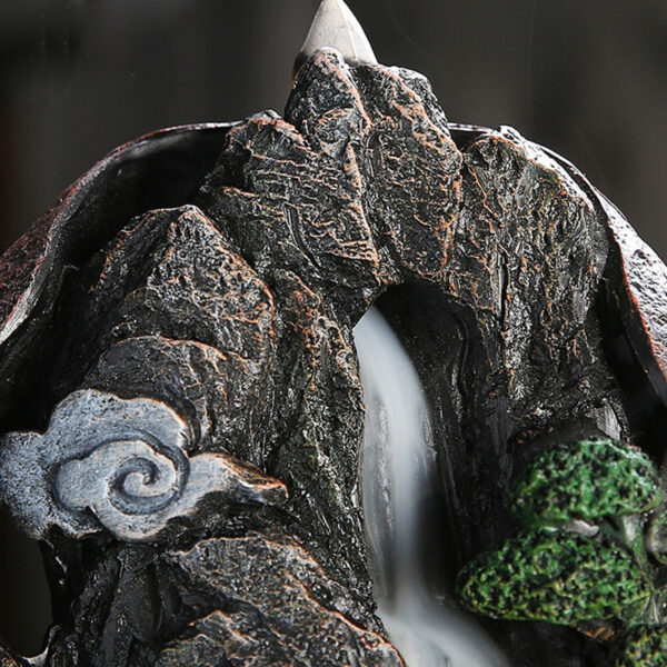 Waterfall Incense Burner with Mountain River