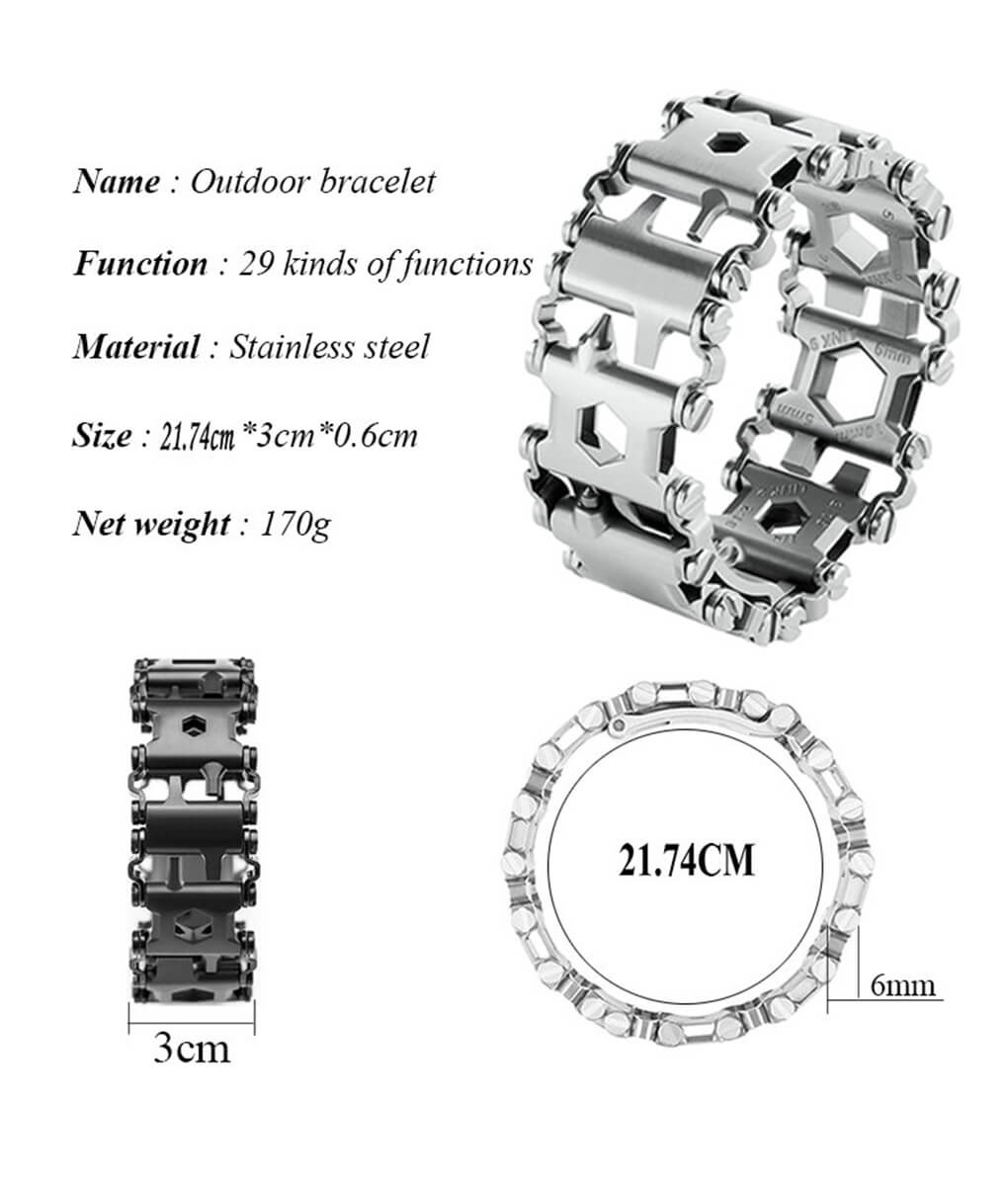 Multi-Functional Tools Bracelet