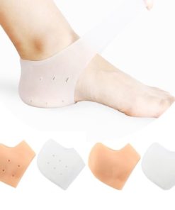 Protective Silicone Gel Heel and Ankle Sleeve for Plantar Fascistis (Pair)