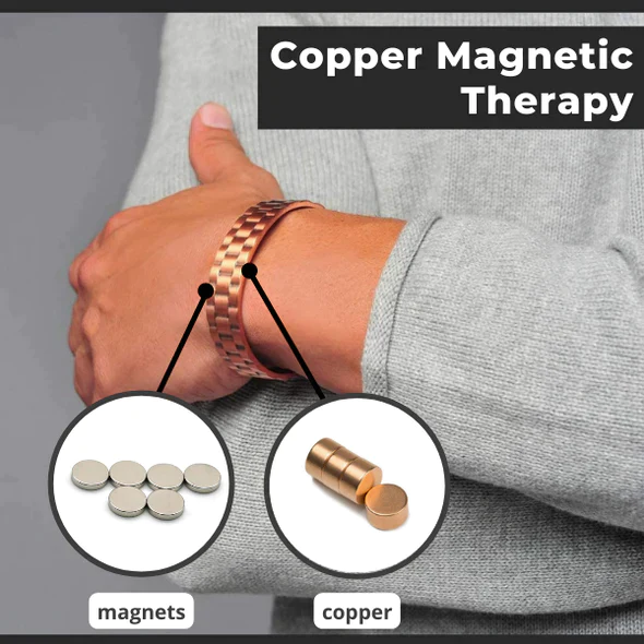 New Listing! Menheal Pure Copper Magnetic Therapy Health Bracelet