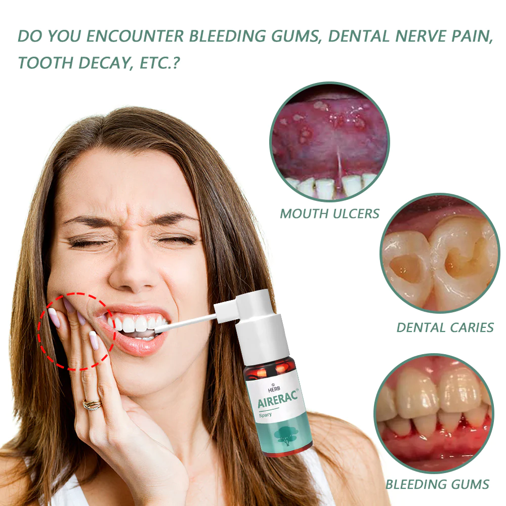 ARERAC Mouth Bleeding/Mouth Ulcers/Lymphatic Cell Hyperplasia at the Base of the Tongue/Oral Disease Treatment Spray