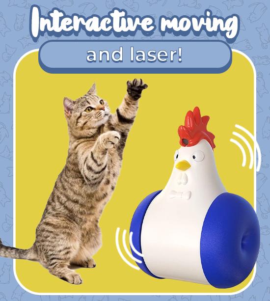 Rooster Type Laser Cat Toy