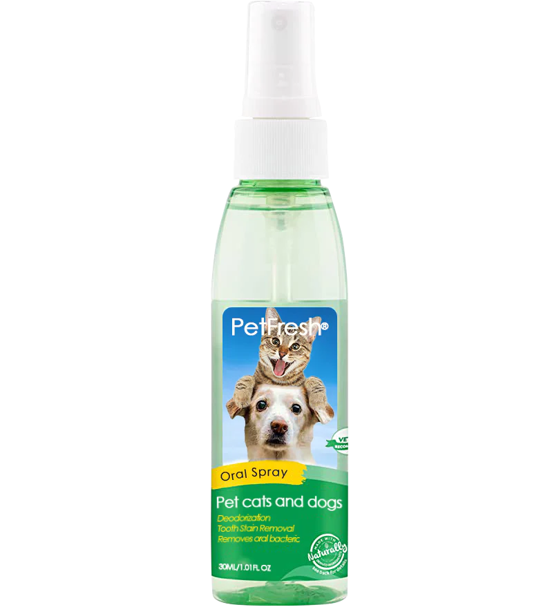 PetFreshŽ Teeth Cleaning Spray for Dogs & Cats, Eliminate Bad Breath, Targets Tartar & Plaque, Without Brushing