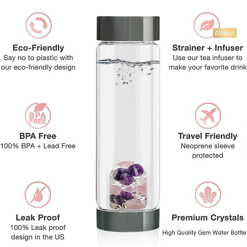 GemSlim Energy Crystal Water Bottle