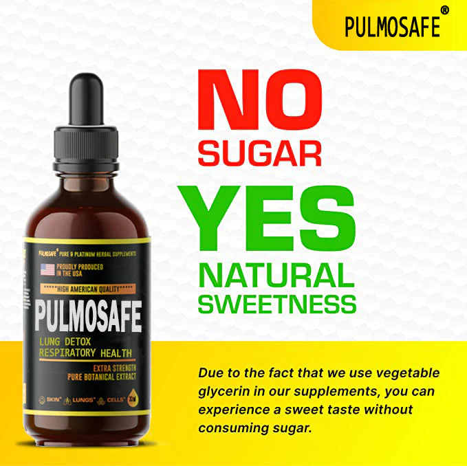 PulmoSafe Natural Lung Cleansing Herbal Drops  Promotes Lung Strength