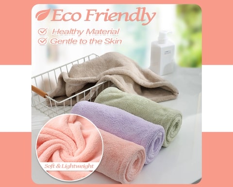 Eco Friendly Super Absorbent Hair Towel Wrap