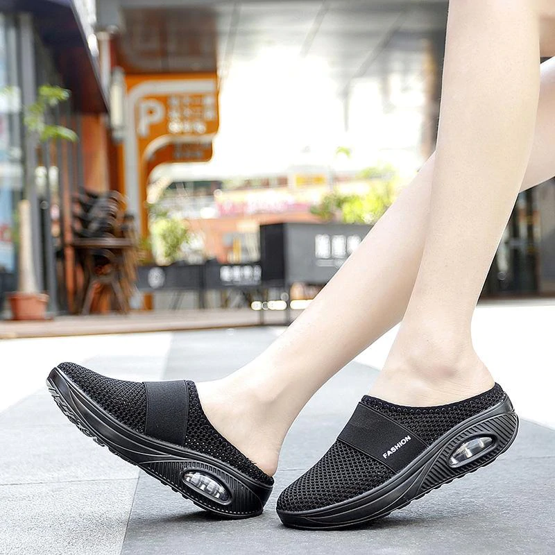 Air Cushion Slip-On Flat Sandals