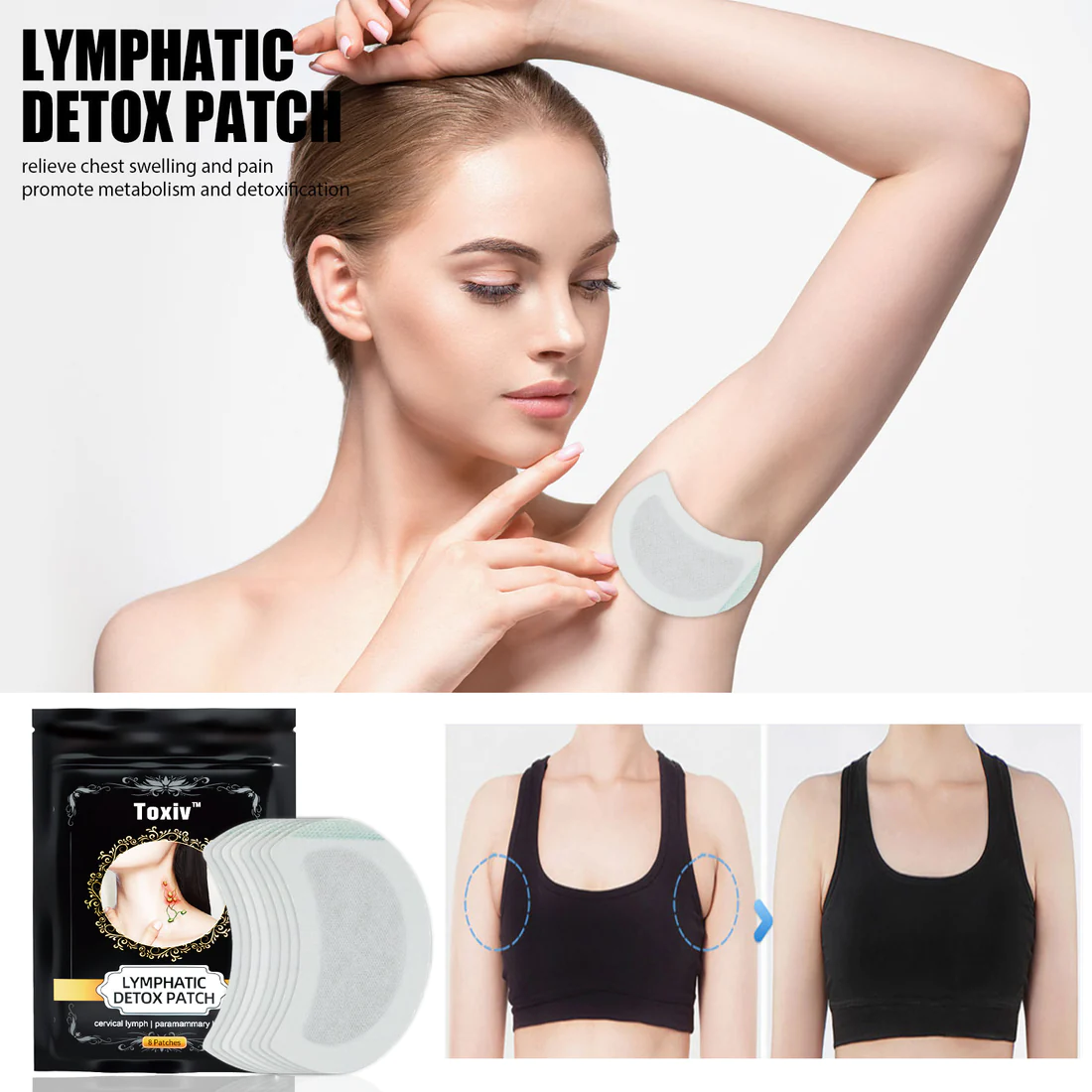 Toxiv Herbal Lymphatic Drainage Detox Patch