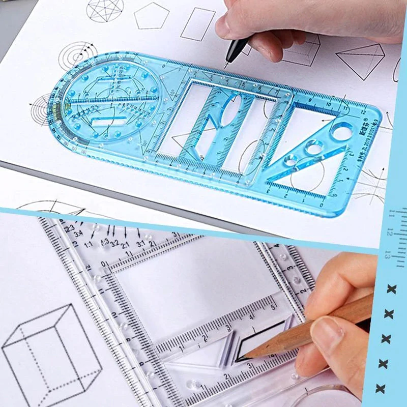 Multifunctional Student Math Ruler