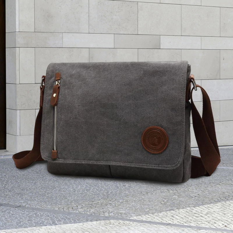 Men's Trendy Casual Canvas Shoulder Bag