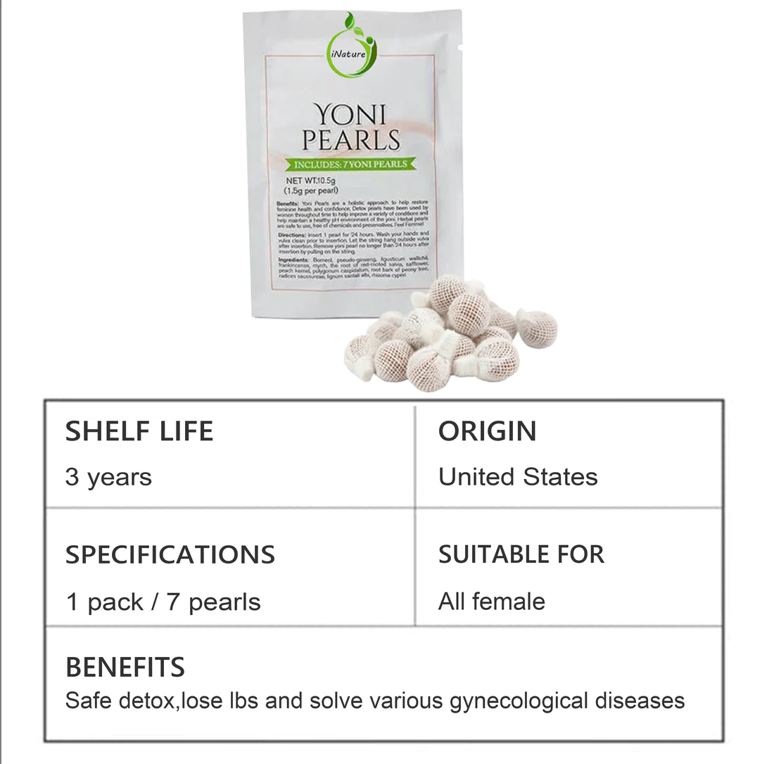 iNature Female Slimming and Detoxing Yoni Pearls