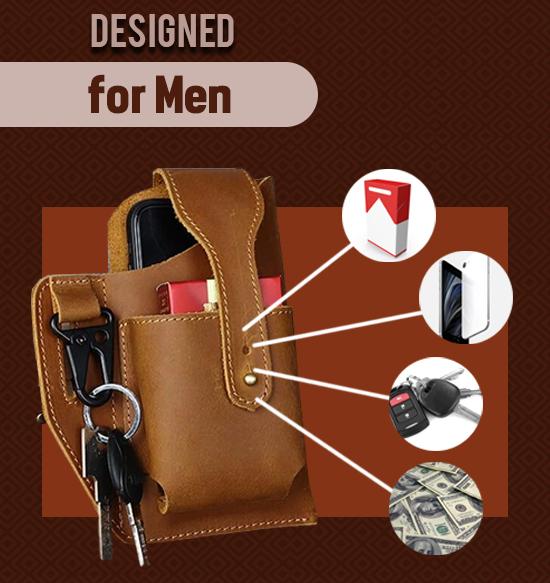 Retro Belt Waist Men Bag