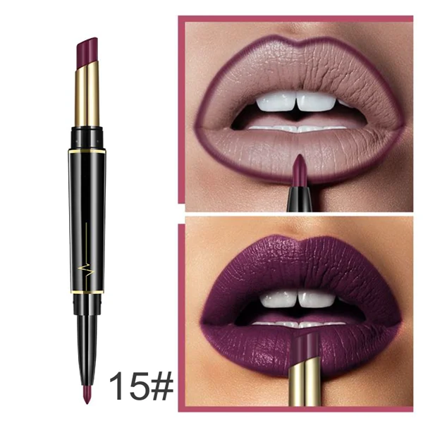 16 Color Long Lasting Lipstick + Lip Liner Combo