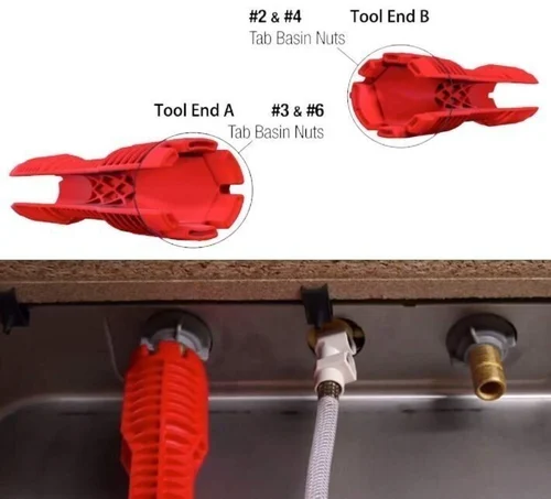 Multi-Use Easy Faucet Installer Wrench