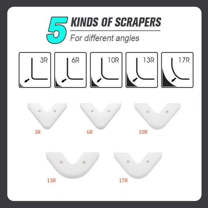 3 In 1 Glass Glue Angle Scraper