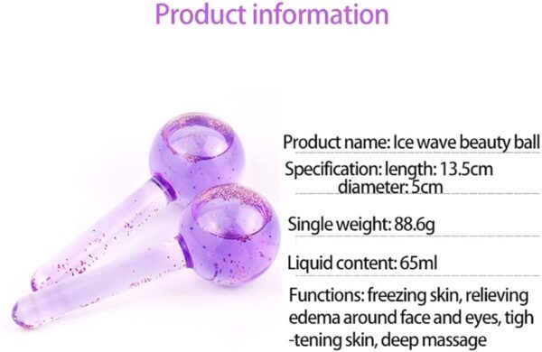 2 Pcs Facial Massager Ice Globes