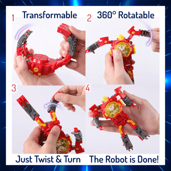 2-in-1 Transforming Robot Toy Watch