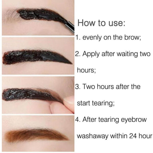 Peel Off Waterproof Eyebrow Tattoo