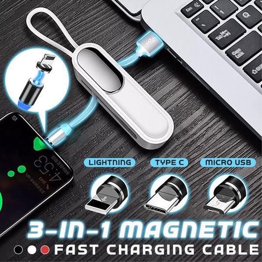 3-in-1 Magnetic Fast Charging Cable