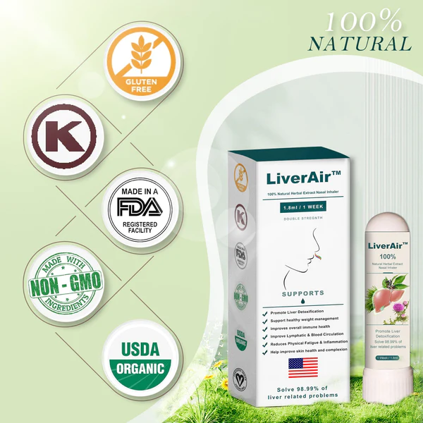 LiverAirŽ Nasal Inhaler(Liver Support & Detox ­Clinical Liver Support)