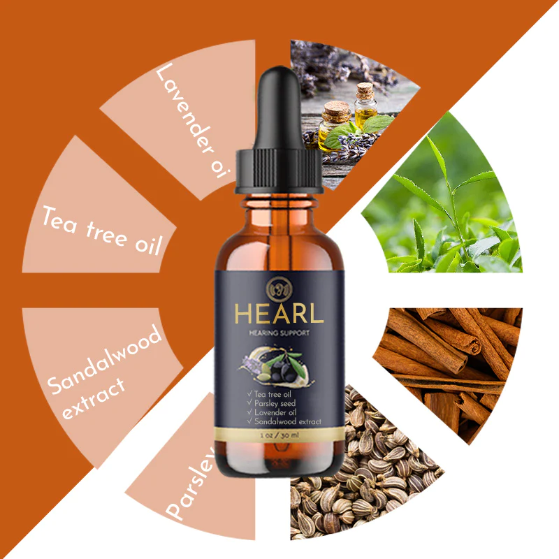 Hearl Organic Ear Oil Drops for Improved Hearing