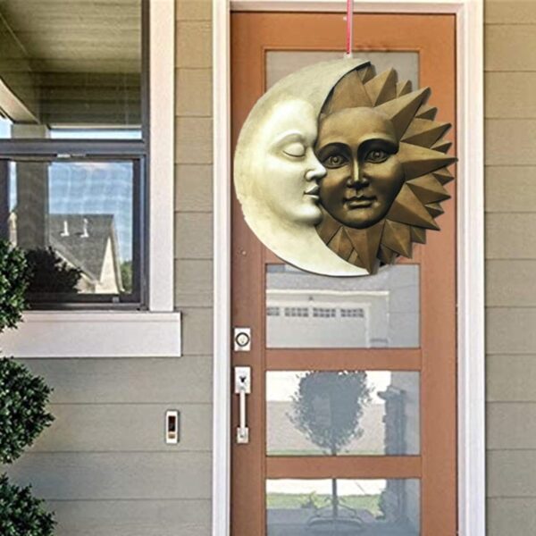 Sun and Moon Outdoor Wall Sculpture