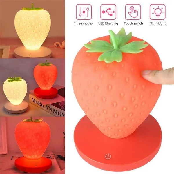 Strawberry Night Light Soft Silicone Table Lamp