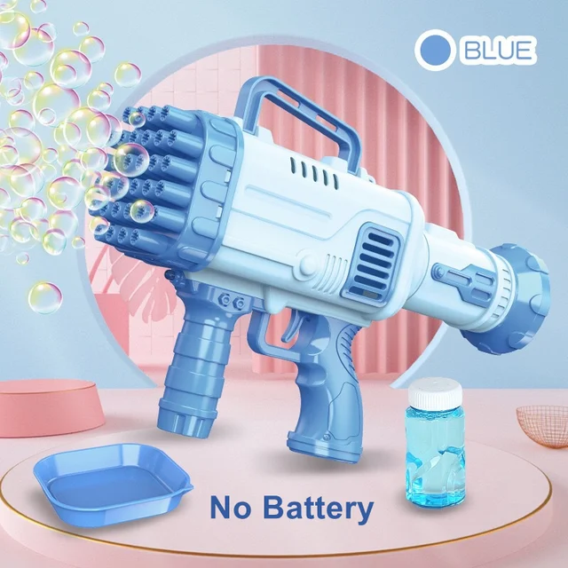 32 Holes Kids Gatling Bubble Gun