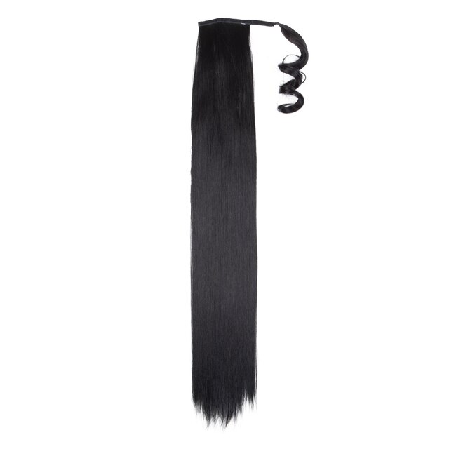 Long Straight Ponytail Hair Extension Wig