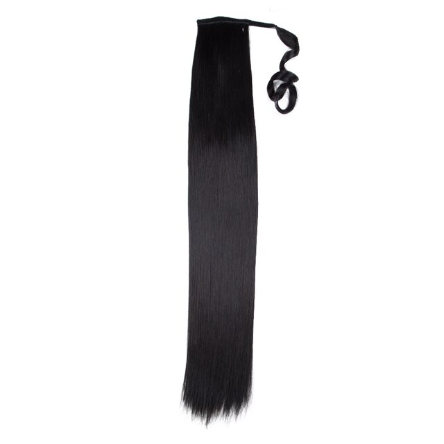 Long Straight Ponytail Hair Extension Wig