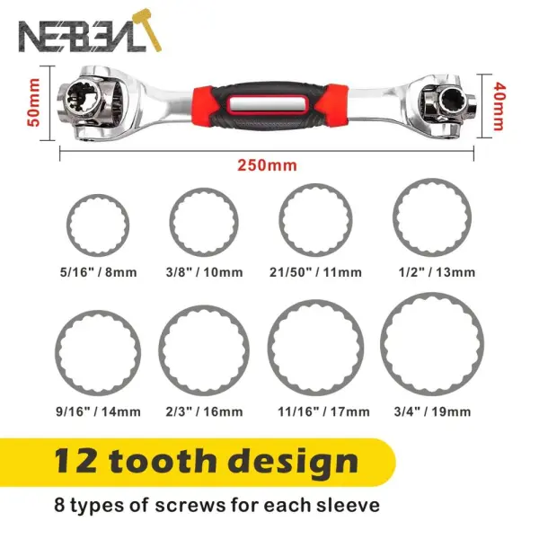 360 Degree 12-Point Universal Wrench