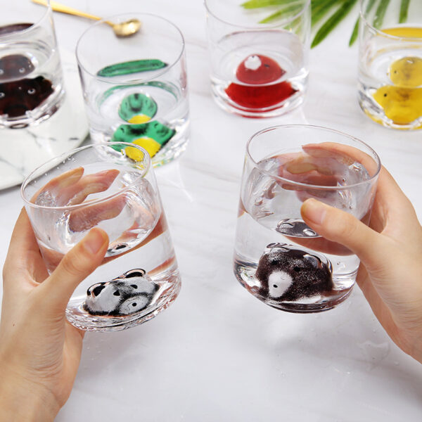 3D Animal Ultra Clear Unique Wine Glass