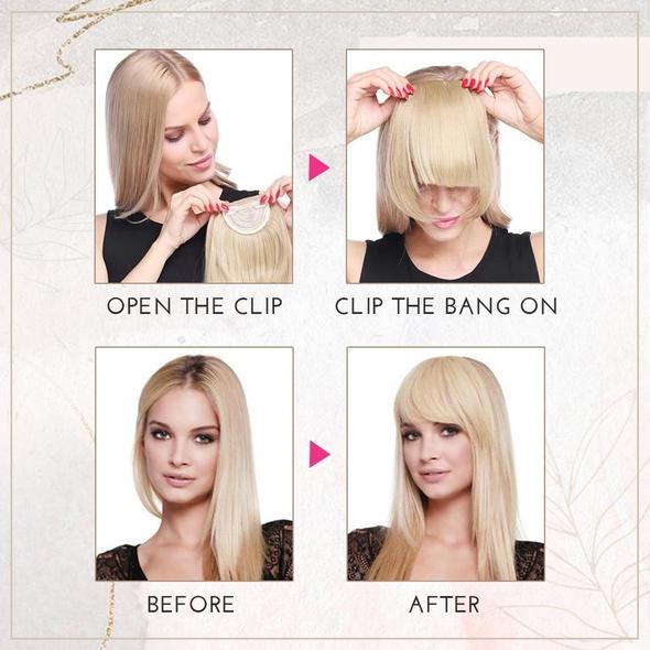 3D Clip-In Bangs Hair Extensions