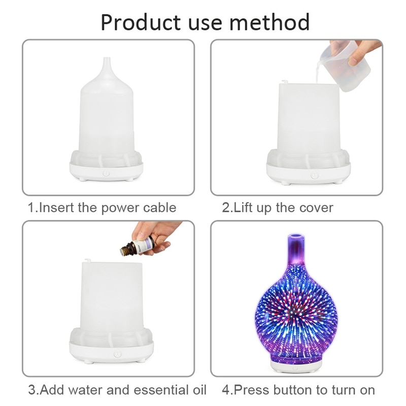 Firework Glass USB Air Humidifier