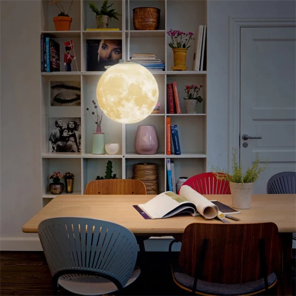 3D Hanging Moon Lamp For Home Decor