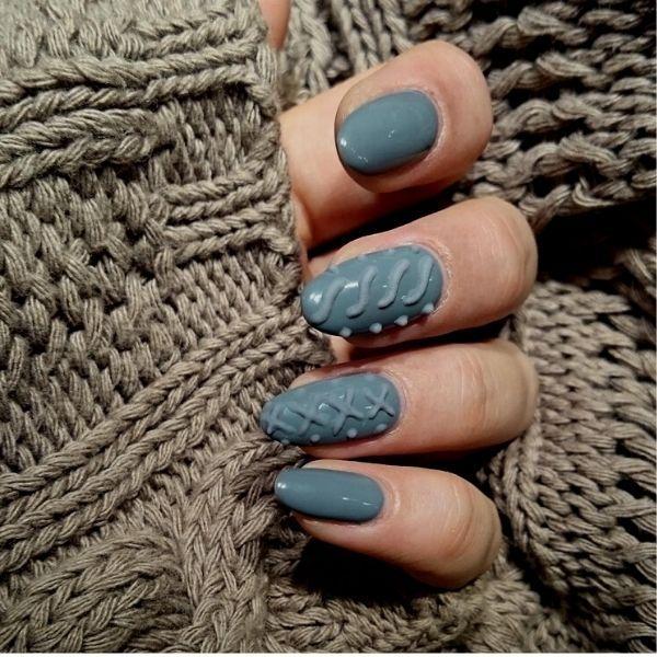 3D Sweater Nail Sticker