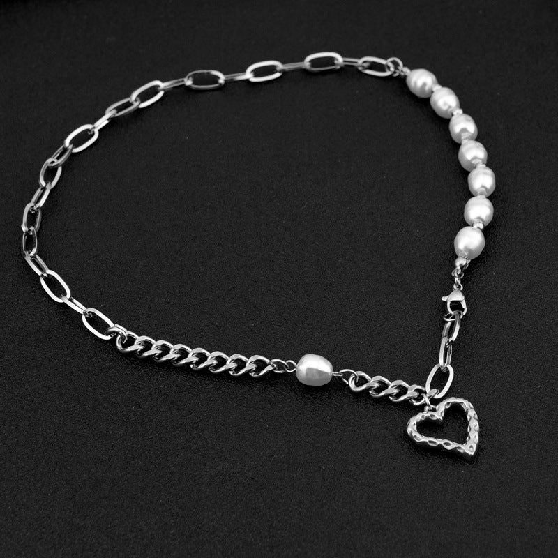 Baroque Pearl-Heart Choker