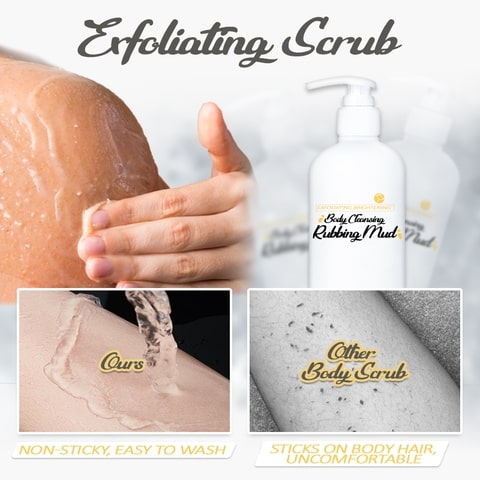 Exfoliating Brightening Body Cleansing Rubbing Mud