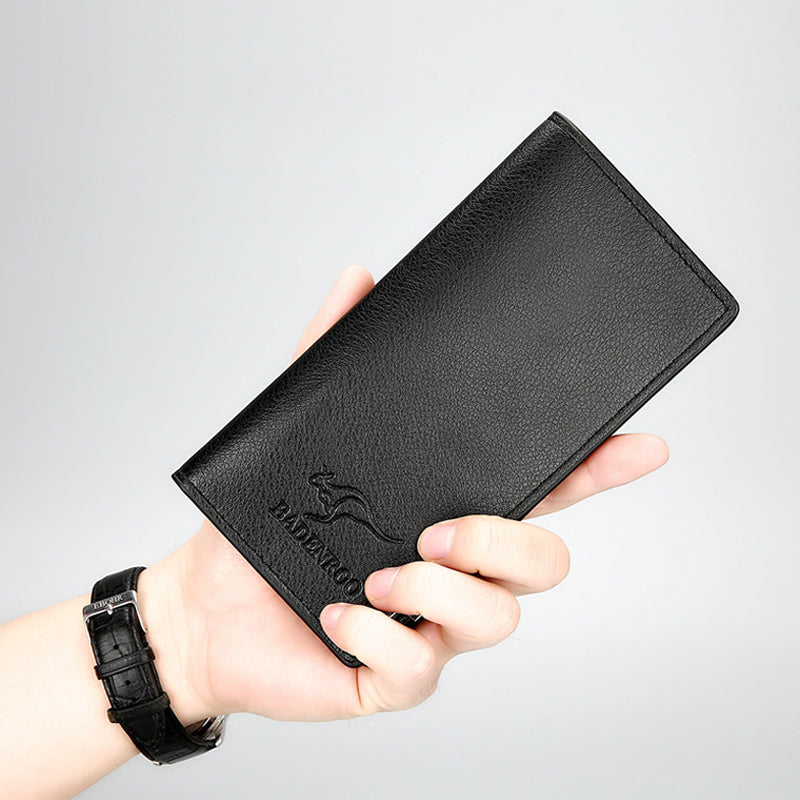 Mens Long Leather Wallet