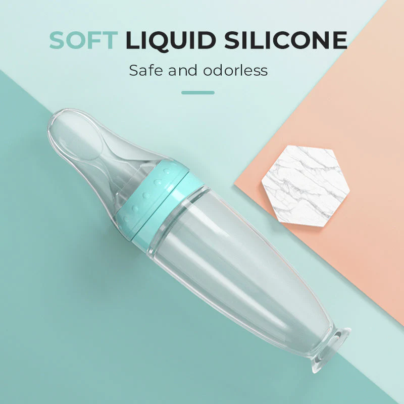 Silicone Squeeze Feeding Spoon