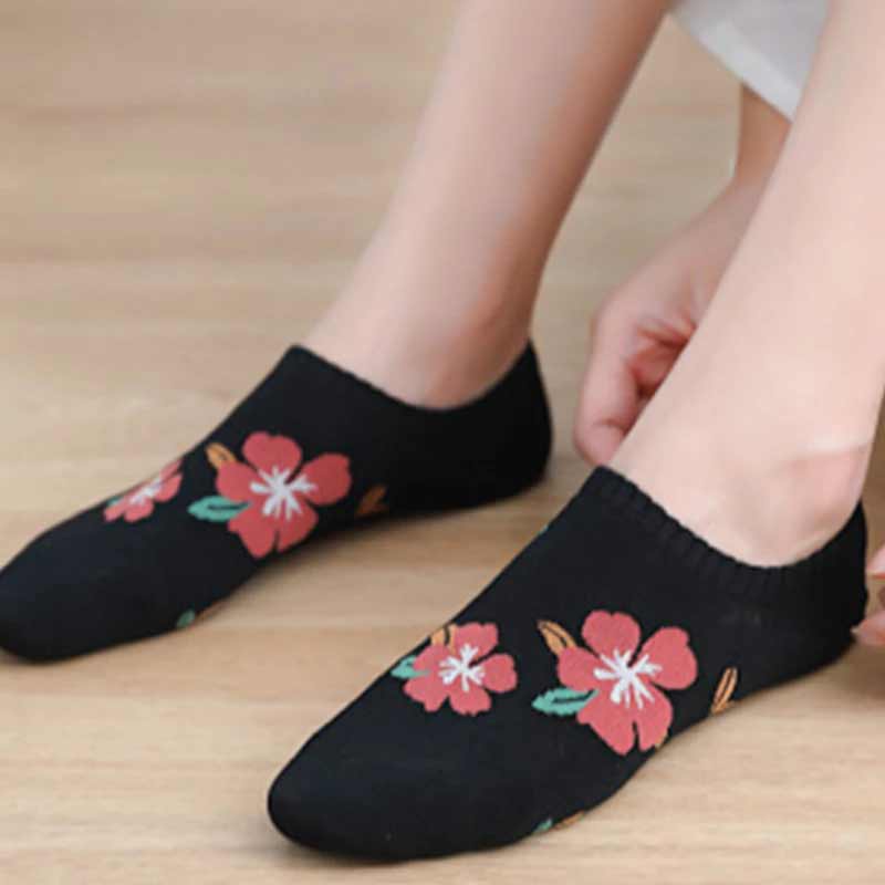 Shallow Mouth Breathable Ladies Socks