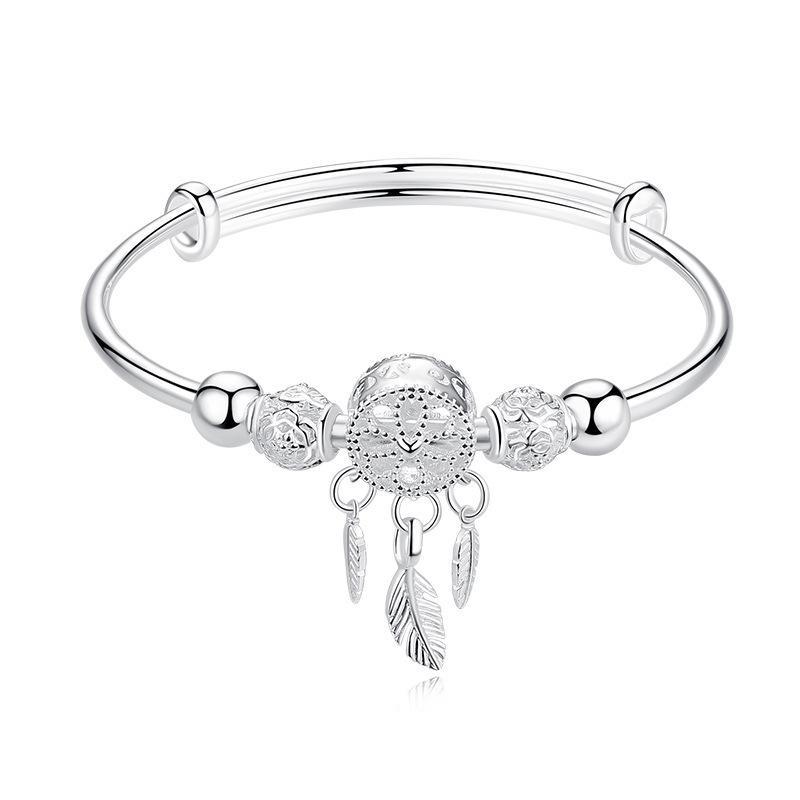 Feather Charm Dreamcatcher Bracelet